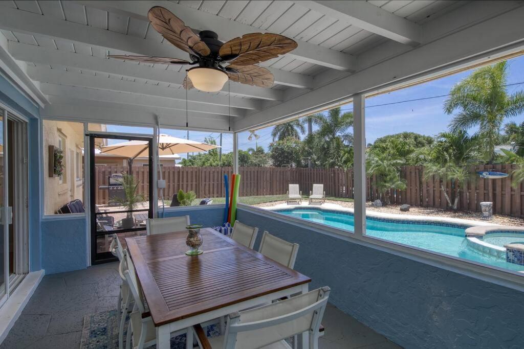 Paradise 4 Min To The Beach With Private Heated Pool Deerfield Beach Exterior photo